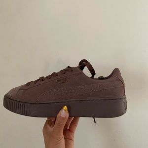 PUMA suede platform